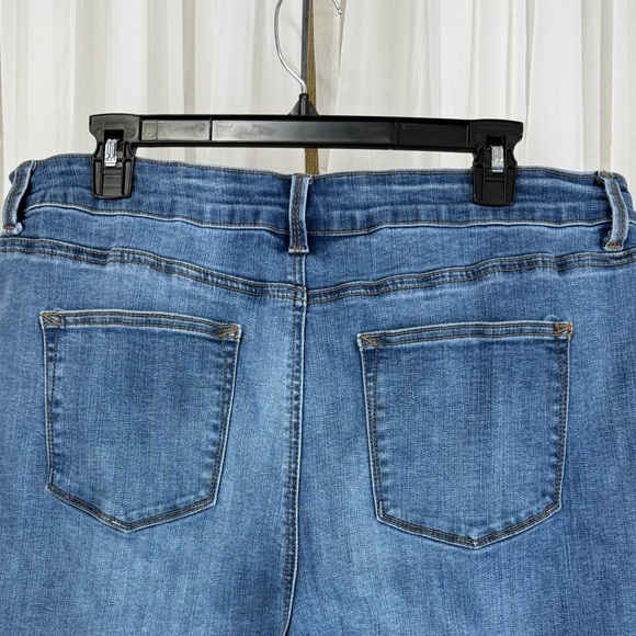 Maurices Super High Rise Jeans XXL Button Fly Stretch Blue Denim 29” Inseam - Picture 5 of 8